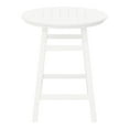 thumbnail image 3 of Costaelm Paradise Outdoor HDPE 35" Round Counter Height Patio Bar Table, White, 3 of 9