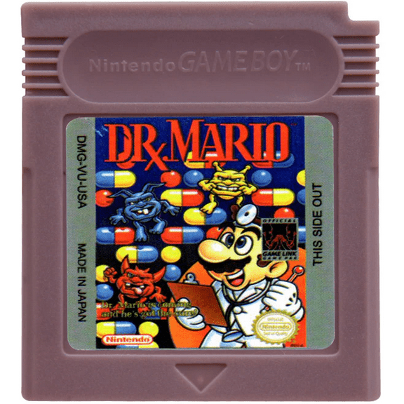Video Games Cartridge Compatible for GB&GBC Handheld Console Dr. Mario
