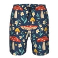 thumbnail image 4 of Disketp Men'S Swim Trunks Hawaiian Breathable Surf Beach Swimsuits Mesh Lining Beach Shorts With Pockets-Colorful Mushrooms, 4 of 9