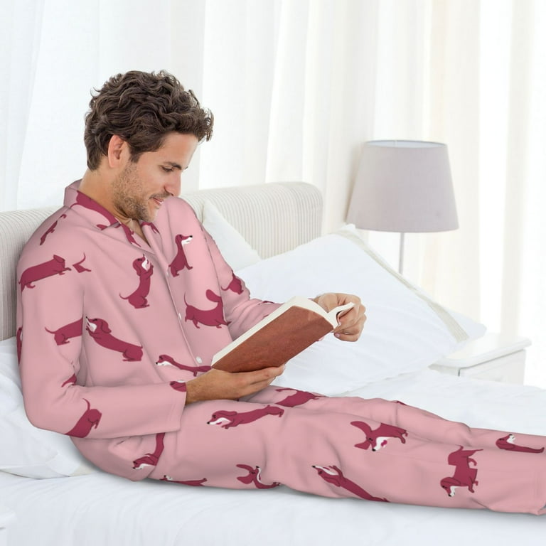 2 Piece Dachshund PJ Set - Pink 2 Piece Dachshund PJ Set - Pink