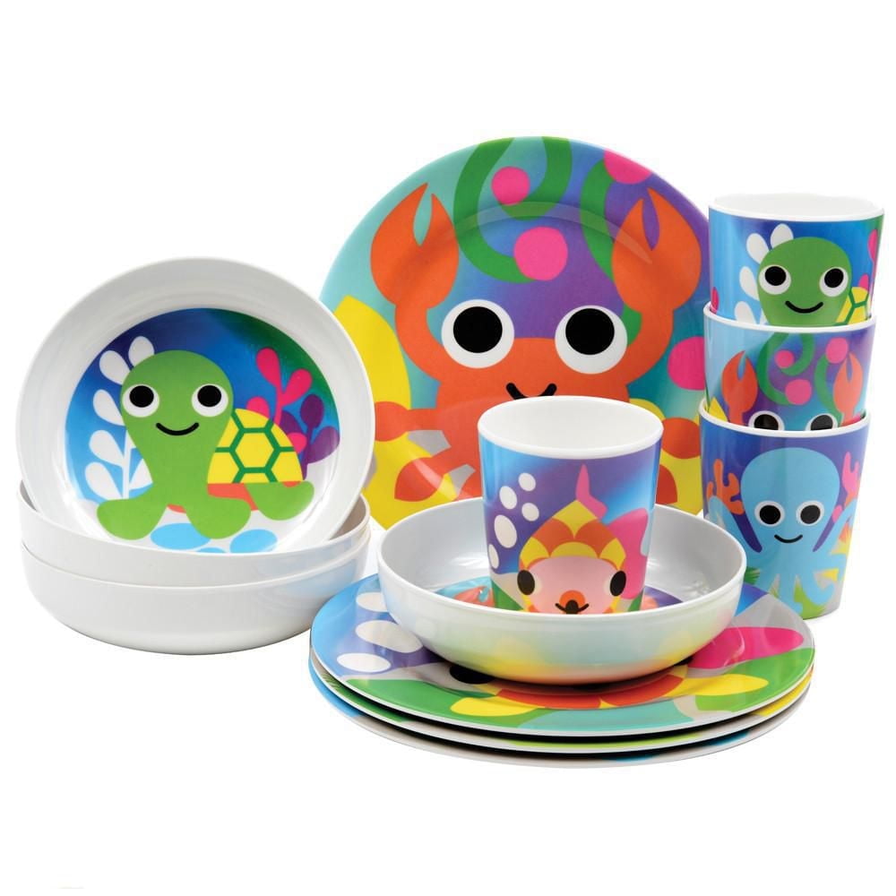 French Bull - 4pc Kids Cup Set - Ocean Animals