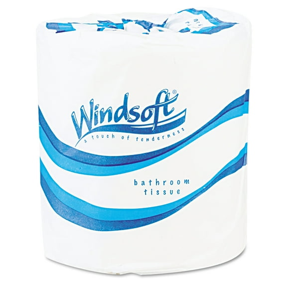 Windsoft White 2-Ply Toilet Tissue Rolls, 500 sheets, 96 rolls