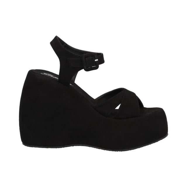 Sandalias Abiertas Plataforma Shakira Mujer Casual negro 25
