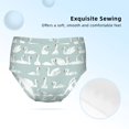 Sikiie White Swan Girls' Cotton Underwear, Adorable Panties Briefs for