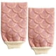 thumbnail image 3 of 2 guantes de baño con diseño de sirena para masaje de espalda, exfoliantes corporales, accesorios de baño, color rosa, 3 of 7
