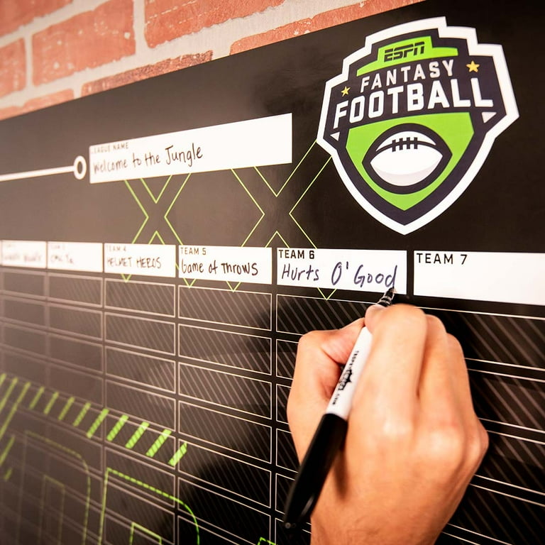 espn fantasy football draft board