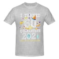 thumbnail image 5 of I Turned 60 In Quarantine Cute 60th Birthday 2021 Cotton T-Shirt Gray Medium, 5 of 5