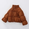 thumbnail image 3 of Jalioing Toddler Girls Puffer Jacket Winter Thermal Long Sleeve Stand Collar Puffy Coat Fashion Cute Outerwear with Pocket, 3 of 5