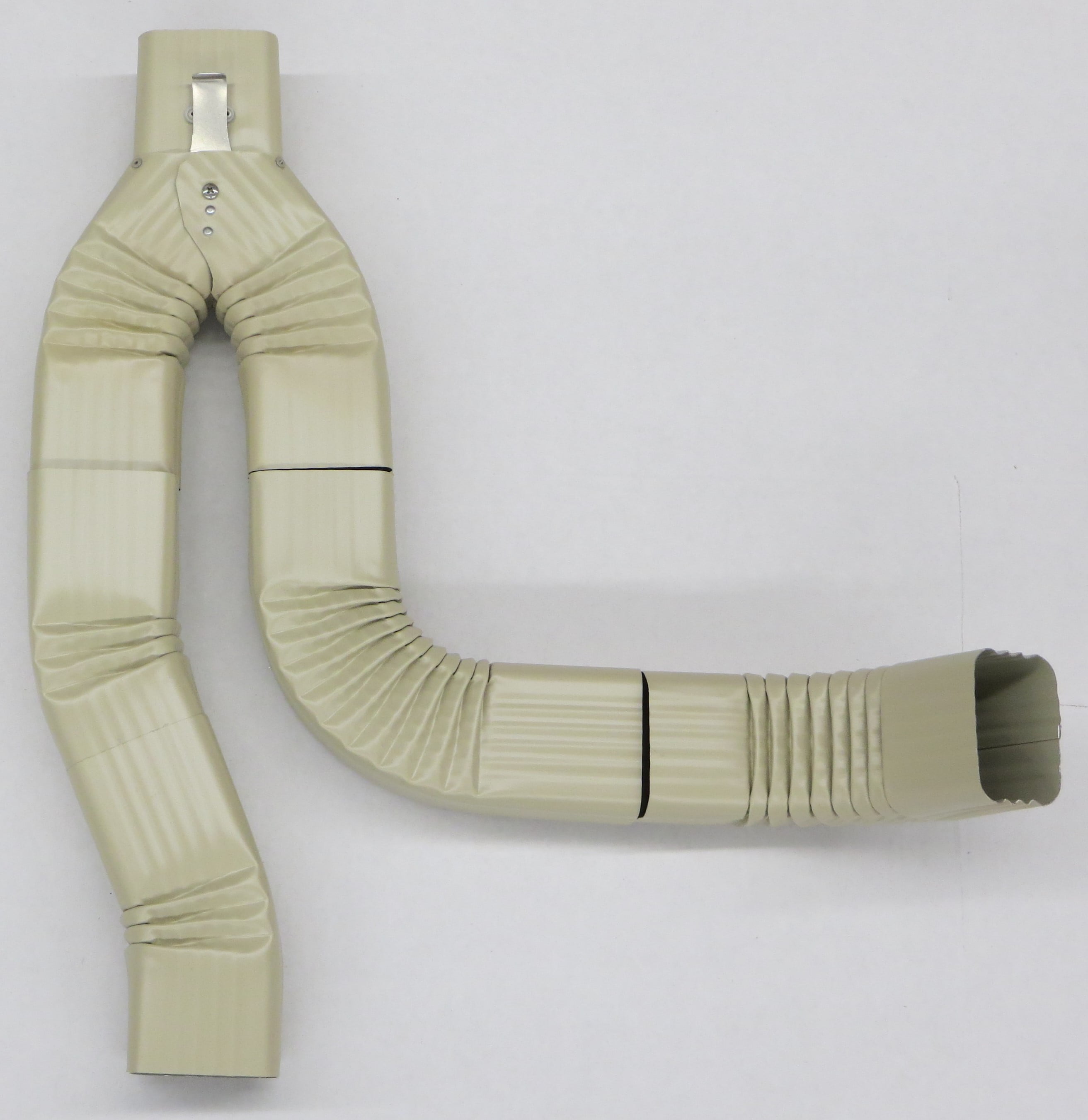 Offset Downspout Diverter for Rain Barrels (2X3, WICKER)