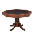 thumbnail image 4 of Bowery Hill Traditional Wood 5 Piece Gaming Table Set in Cherry, 4 of 9