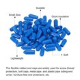 thumbnail image 4 of Uxcell Rubber End Caps Cover Vinyl Screw Thread Protector Round Vacuum Caps for Screw Bolt Pipes 3/16 inch 50Pcs, 4 of 5