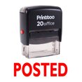 thumbnail image 1 of Printtoo Office Stationary POSTED Self Inking Rubber Stamp Stamp-Red, 1 of 1