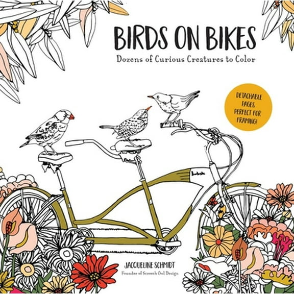 Pre-Owned Birds on Bikes: And Dozens of Other Curious Creatures to Color (Paperback) 1681442507 9781681442501