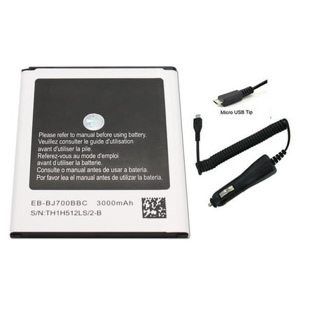 Generic Replacement Battery EB-BJ700BBC / BBU / BBE For Samsung Galaxy J7, Galaxy J7 Duos (2015) 3000mAh - 100% Brand New with Universal Micro USB Car Charger in Non Retail Pack