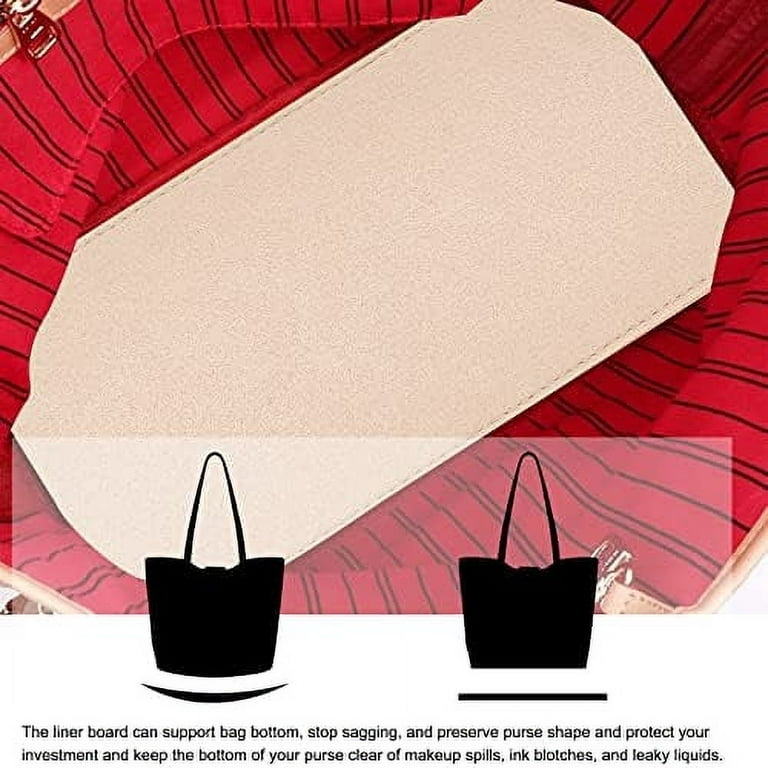 2pcs Felt Bag Base Shaper 13.7 x 7 Inch Insert Bag Bottom Camel Purse  Bottoms Rectangle Bag Liner Board Bag Bottom Shaper for Handbag Leather Bag  Backpack Cosmetic Travel Bag