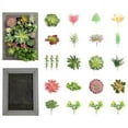 thumbnail image 4 of K-Cliffs 3D Hanging Wall Art w/Succulent Plants, in a Rectangle Wooden Frame Dimensions: 11.8 W x 2.2 D x 15.8 H (in inches), Home Decor, 4 of 4