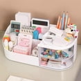 thumbnail image 4 of Skin Care Organizer,Makeup Desk Organizer with Drawers,Countertop Organizer for Cosmetics,Vanity Brush with Holder L, 4 of 5