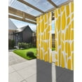 thumbnail image 3 of nqOlkjepod Outdoor Curtains for Patio Waterproof, Yellow Stained Glass Outdoor Privacy Panels Grommet, Color Block Abstract Art Blackout Outside Curtains for Porch/Cabana/Pergola 54"x108", 2 Panels, 3 of 8
