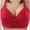 Red, variant on Utoimkio Plus Size Wireless Bras for Women No Underwire Push Up Bras for Women Full Coverage Comfort Breathable Everyday Bras