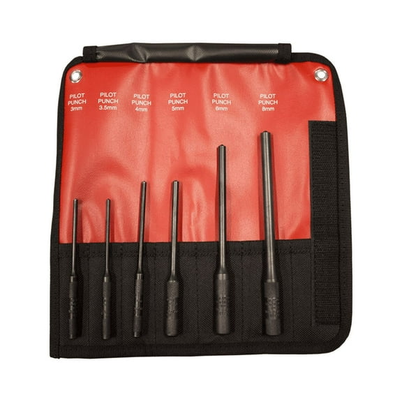 6-PC PILOT PUNCH KIT, METRIC