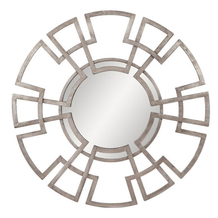 Lattice Mirror Champagne Foiled Lattice Round Mirror 33