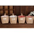 thumbnail image 3 of 4Pcs Hanging Storage Bag Cotton Linen Foldable Basket Bag with Handle, 3 of 3