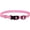 Pink, variant on 1 x 14 - 20 in. Adjustable Nylon Dog Collar with Tuff Buckle, Black