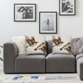 thumbnail image 2 of Acheng Throw Pillow Cover Cartoon Cheerful Sparrows Rectangular Sofa Pillow Case Cushion Cover for Home Couch Bed Decor,Set of 2 White(Two Side Print) 24x24in, 2 of 7