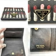 thumbnail image 4 of Pre-Owned Prada Bifold Triangle Wallet with Lipstick Print in Multicolored Saffiano 1MV204, 4 of 5