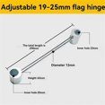 thumbnail image 3 of Hinge Adjustment Hinge Adjustment Tool Multi-Specification Portable Labor-Saving Flag Hinge Adjustment Wrench 19-25MM, 3 of 5