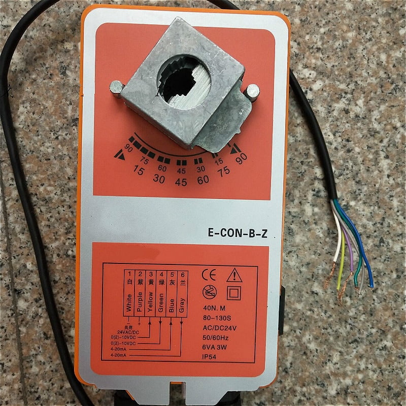 AC/DC24V 16/25/40Nm Torque Electric Actuator Spring Return Damper