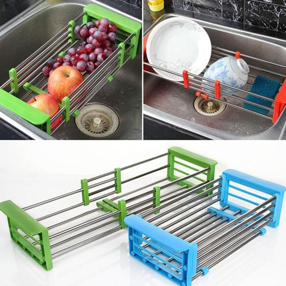 Removable deep Trash Basket/Filter Assembly/Dense Sink with Overflow Pipe Stainless Steel Stainless Steel Drain Pipe WANLIAN Kitchen Sink Drain Rack C