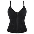 thumbnail image 3 of Stamzod Waist Trainer Corset for Women Tummy Control Sport Workout Body Shaper Vest for Women Postpartum Gym Zipper Black D XS, 3 of 8