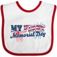 thumbnail image 3 of Inktastic My First Memorial Day Grunge with Fireworks Boys or Girls Baby Bib, 3 of 4