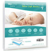 TRU Lite Bedding Waterproof Baby Crib Mattress Cover - Hypoallergenic Toddler Mattress Protector - Bamboo Rayon Fiber Quilted