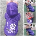 thumbnail image 2 of Jersey con capucha para perro o gato Mi Baúl Morado I Love Mom, 2 of 4