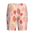 thumbnail image 2 of Lsque Strawberry Mens Sleep Pajama Shorts,Short Pajama Pants, Cotton Ultra-Soft Knit-4X-Large, 2 of 9