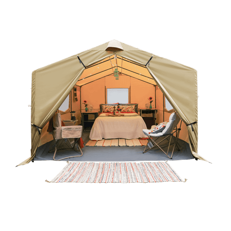 Ozark Trail 12' x 10' All-Season Outfitter Wall Tent, Sleeps (Best Tent For Rainy Weather)
