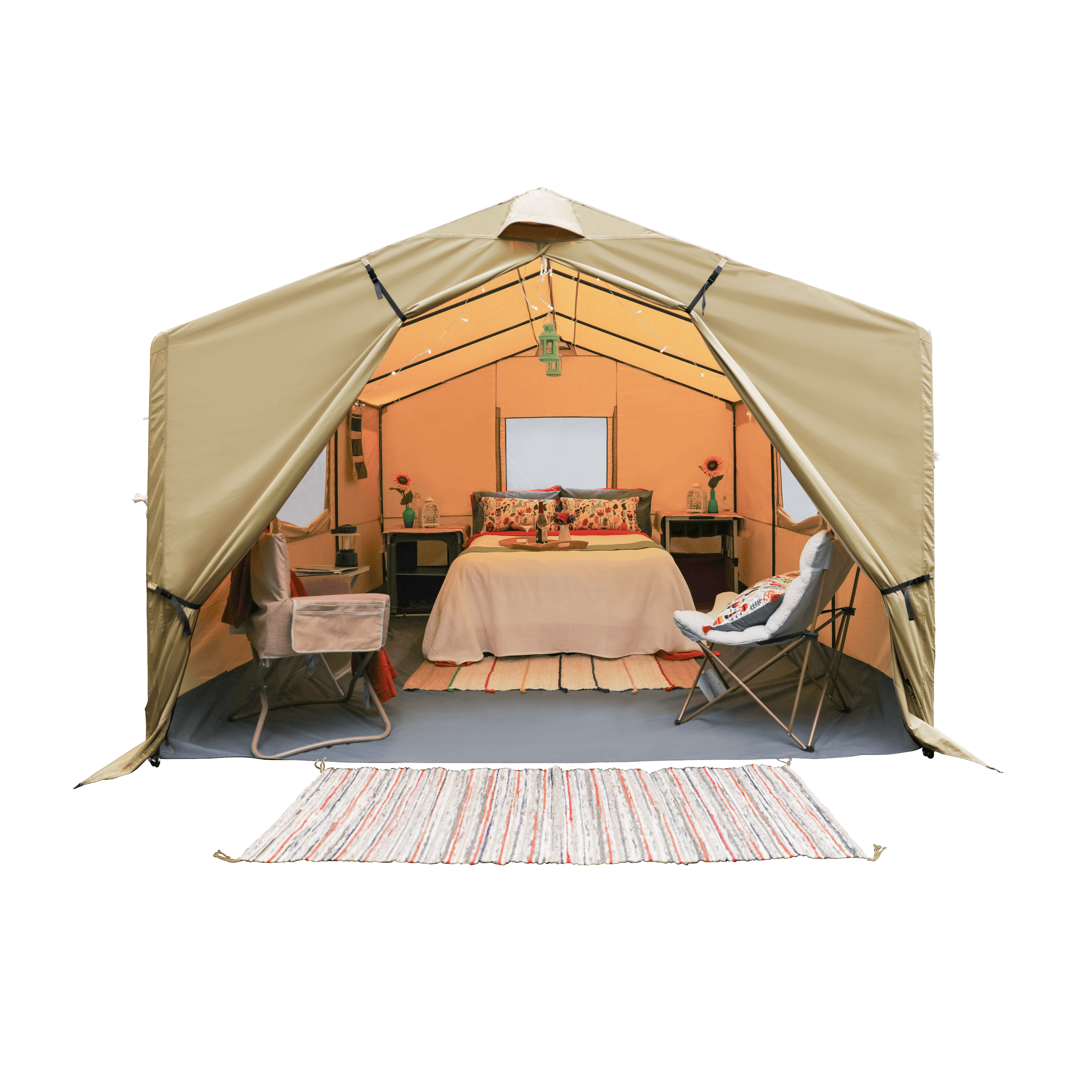 Ozark Trail 12′ x 10′ All-Season Outfitter Wall Tent, Sleeps 6