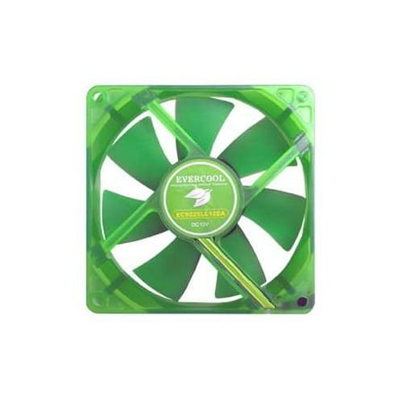 Fan Bearing Fan - Evercool 140mm Evergreen Silence Fan - 140 x 140 x 25mm (Fan Size), Ever Lubricate Bearing, 60010% RPM,38.58 CFM, 16 dB