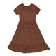 thumbnail image 4 of Vestido informal de playa con cuello cuadrado y pliegues en línea A para mujer - Tejido transpirable, estilo versátil, sandalias/zapatillas deportivas - Tallas S-XL para vacaciones, 4 of 4