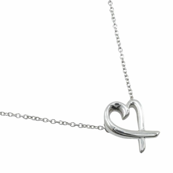 Pre-Owned Tiffany & Co. Paloma Picasso Loving Heart Necklace, 925 Sterling Silver,... (Good)