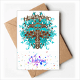 thumbnail image 1 of Graffiti Street Blue Black l Welcome Back Greeting Cards Envelopes Blank, 1 of 3