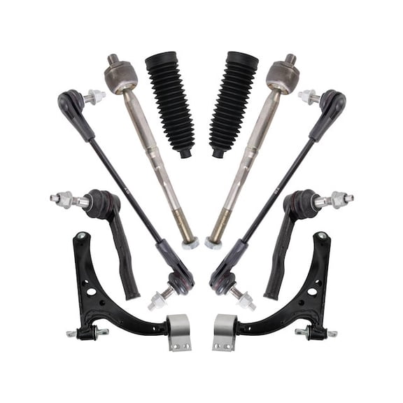 Front Control Arm Ball Joint Tie Rod and Sway Bar Link Kit 10 Piece - Compatible with 2016 - 2018 Chevy Cruze 2017