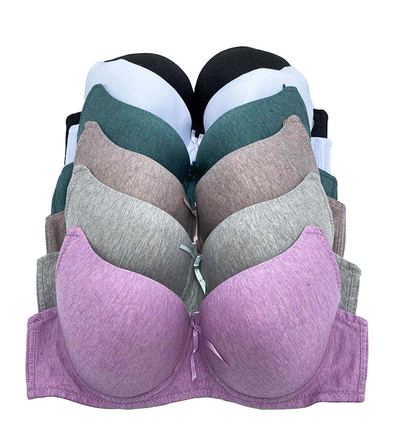 Women Bras 6 Pack of Bra B cup C cup D cup DD cup Size 36D (C8208