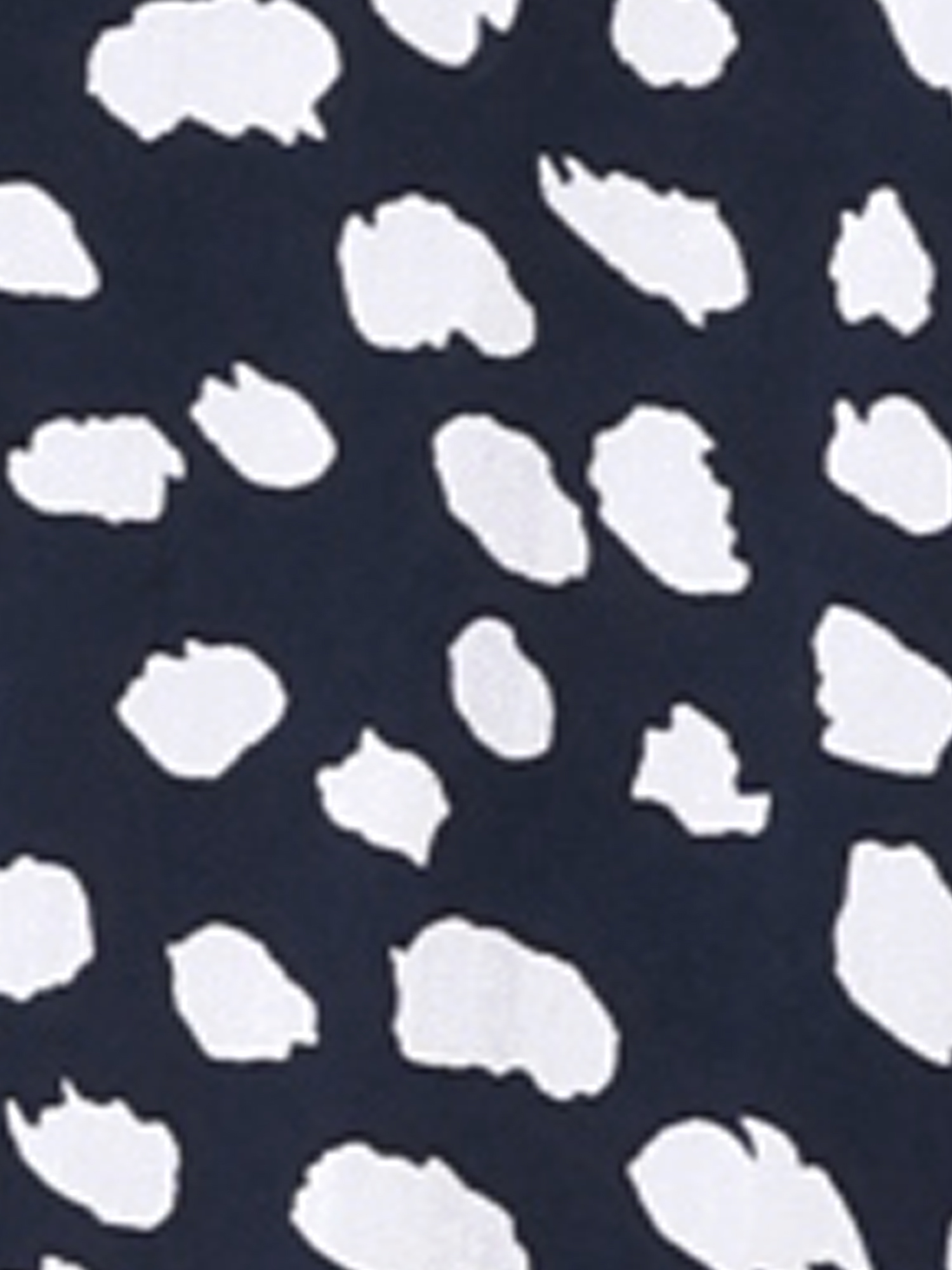 DARING DIVA Women's Plus Polka Dots Print Ruffle Hem Mock Neck Blouse 4X Navy Blue