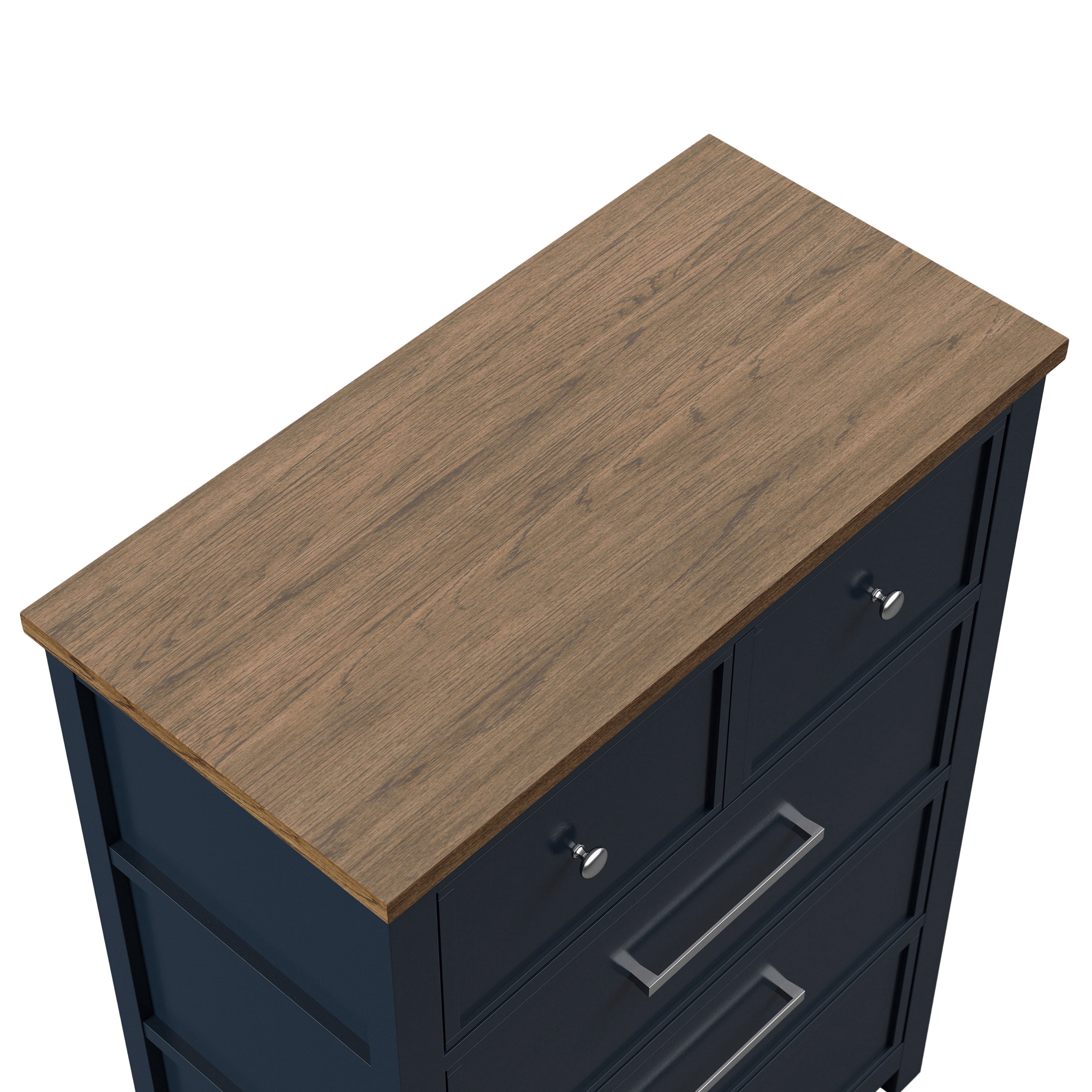 Furniture of America Yvara Modern 4-Drawer Vertical Dresser, Blue