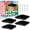 Black, variant on GreenLighting Aluminum Pyramid 4x4 Post Caps - Decking Caps (4 Pack, Black)