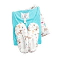 thumbnail image 4 of Goodnight Kiss Magic 3's Fleece Pajama Set with Slippers, Turquoise/Dachshund, Small, 4 of 4