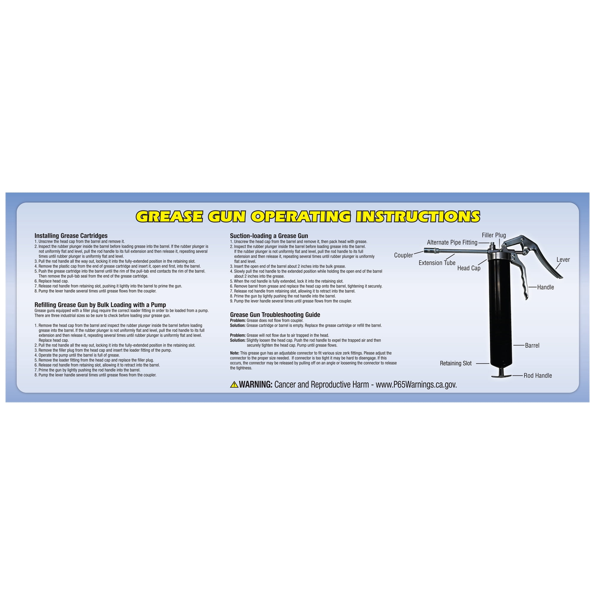 Star Brite 28724; Grease Gun-Standard Duty Pistol